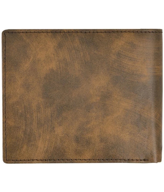 GEEO Brown Faux Leather Mens Regular Wallet ( Pack of 1 ) - Brown