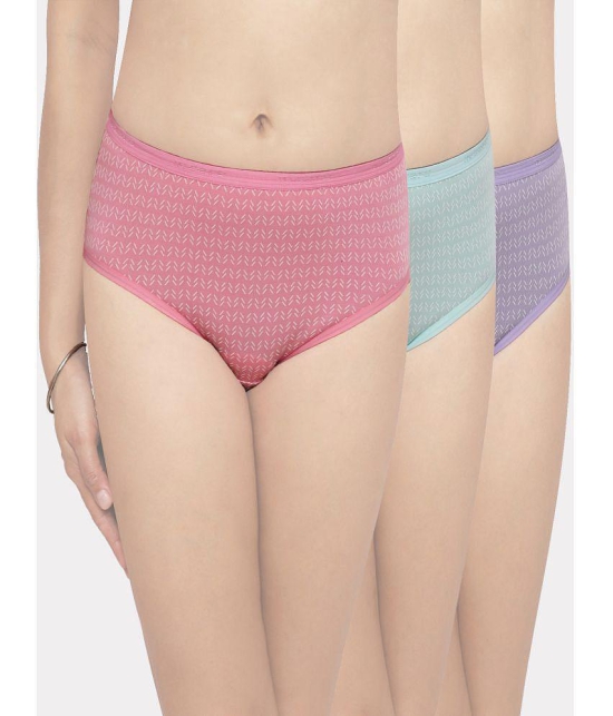 IN CARE LINGERIE - Multicolor Cotton Printed Women's Hipster ( Pack of 3 ) - None