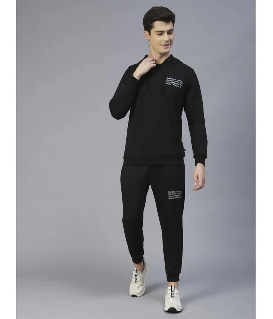 Rigo - Black Cotton Regular Fit Mens Tracksuit ( Pack of 1 ) - S