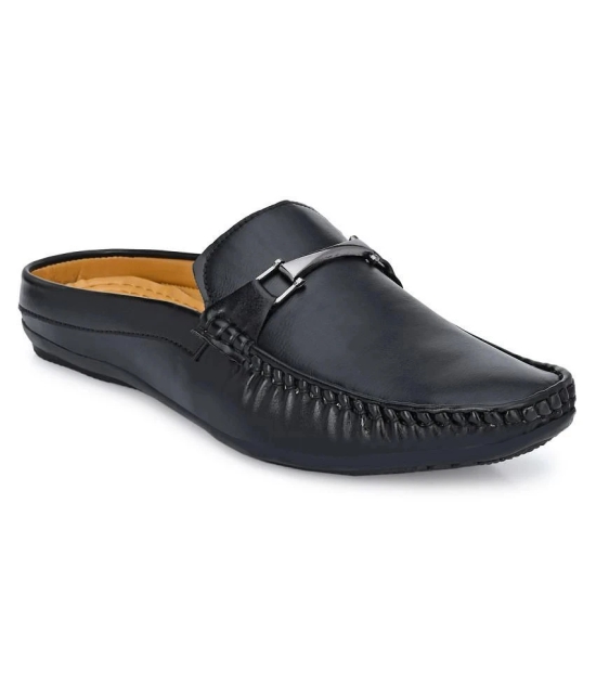 Leeport - Black Mens Penny loafers - 8