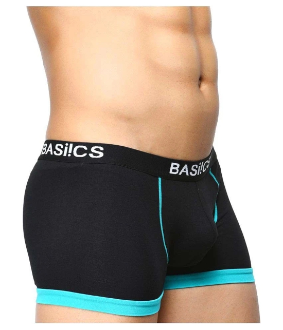 BASIICS By La Intimo - Black Cotton Mens Trunks ( Pack of 2 ) - M