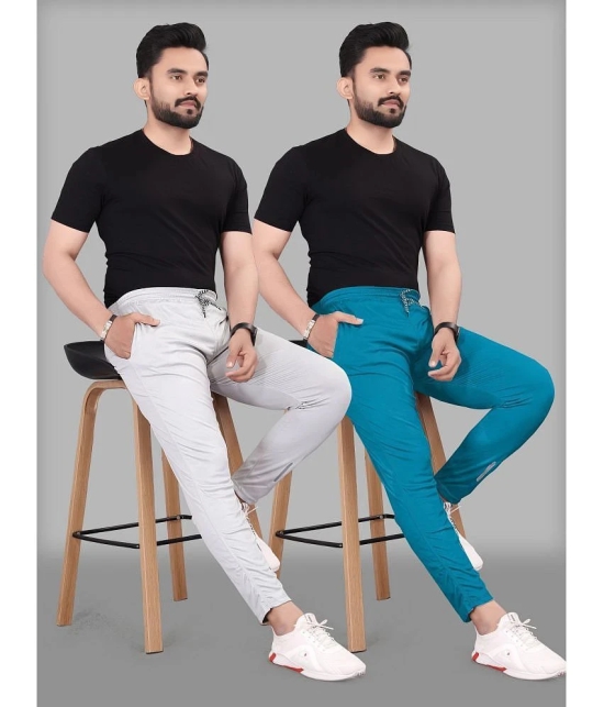 Gazal Fashions - Multicolor Polyester Mens Trackpants ( Pack of 2 ) - None