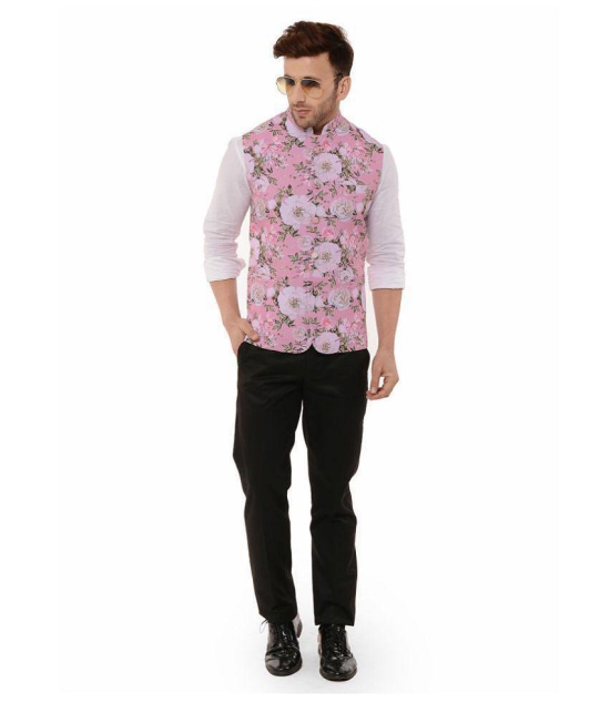 Hangup Multi Cotton Blend Nehru Jacket - None