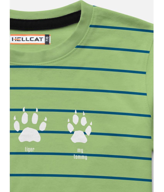 HELLCAT Trendy Pack Of 3 Printed Round Neck Half Sleeve Tshirt For Boys - None