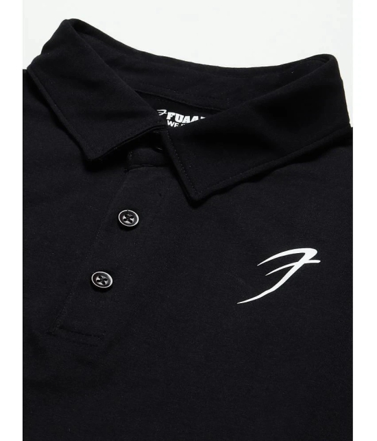 Fuaark - Black Cotton Regular Fit Mens Sports Polo T-Shirt ( Pack of 1 ) - None