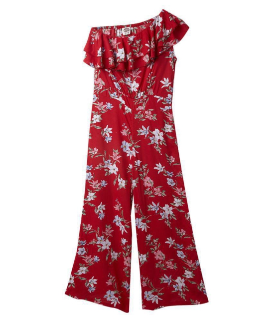 Cub Mcpaws - Red Rayon Girls Jumpsuit ( Pack of 1 ) - None