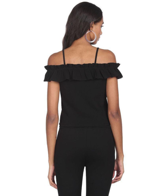 Sugr Polyester Regular Tops - Black - L