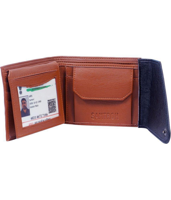 samtroh - PU TAN Men's Regular Wallet ( Pack of 1 ) - Tan