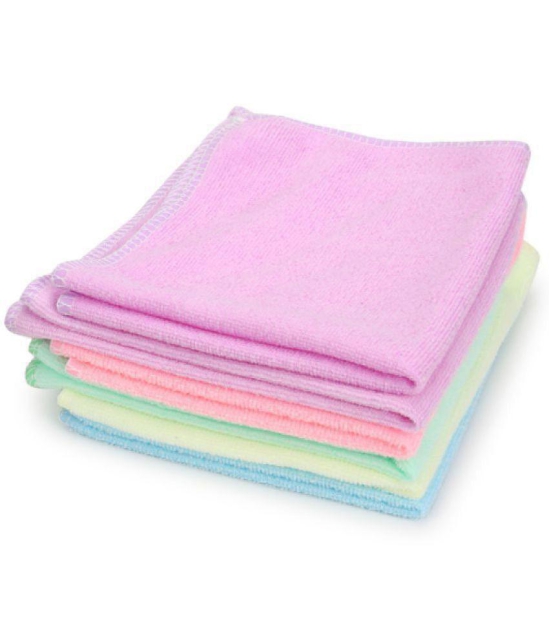 HOMETALES - Multicolor 340 GSM Microfiber Car Cleaning Cloth For Automobile car accessories( Pack of 6 )