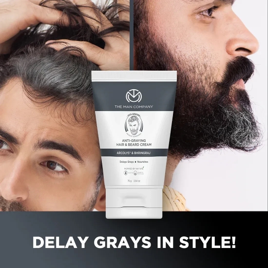 Anti-Graying Hair & Beard Cream 75gm Cream at