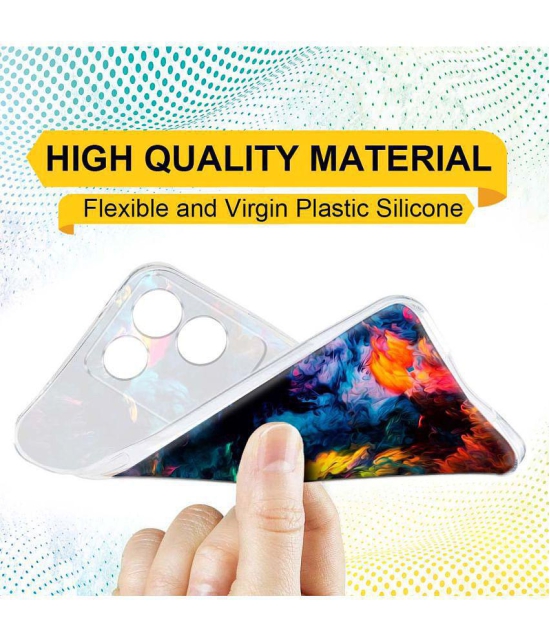 NBOX - Multicolor Printed Back Cover Silicon Compatible For Vivo T2 Pro 5G ( Pack of 1 )