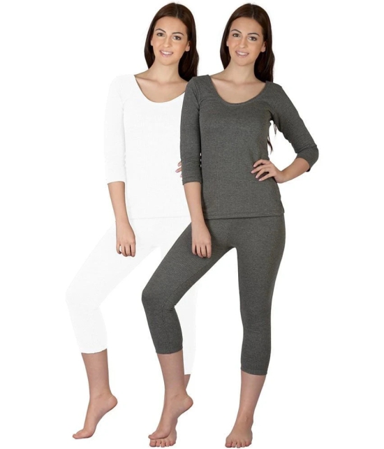 Selfcare Set Of 2 Women Thermal Top - Pyjama Set - XXL-40