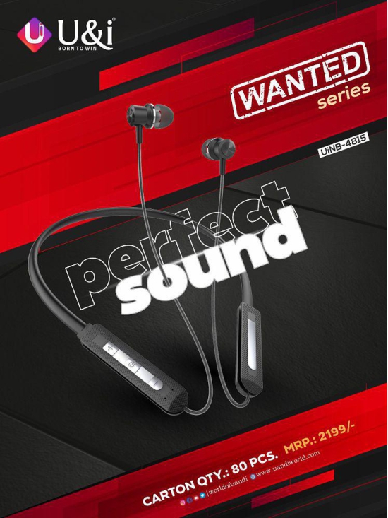 TUNE AUDIO WANTED BASS MUSIC PLAYBACK IPX4 4D BASS SPORT Bluetooth headphone / Bluetooth earphone Magnetic