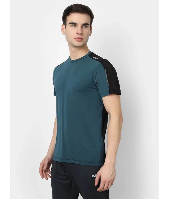 Dida Sportswear Sea Green Polyester Regular Fit Mens Sports T-Shirt ( Pack of 1 ) - None