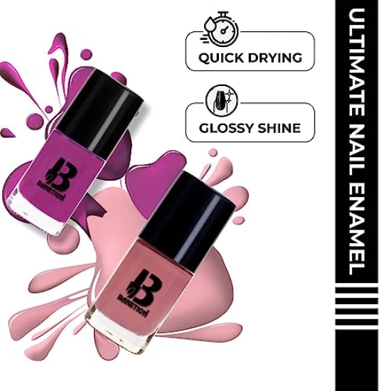 Banetion High Shine & Plump Finish Nailpaint For Women and Girl 9 ML