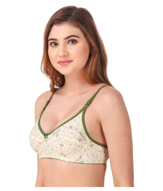 Fasense Cotton Everyday Bra - Green - 36D