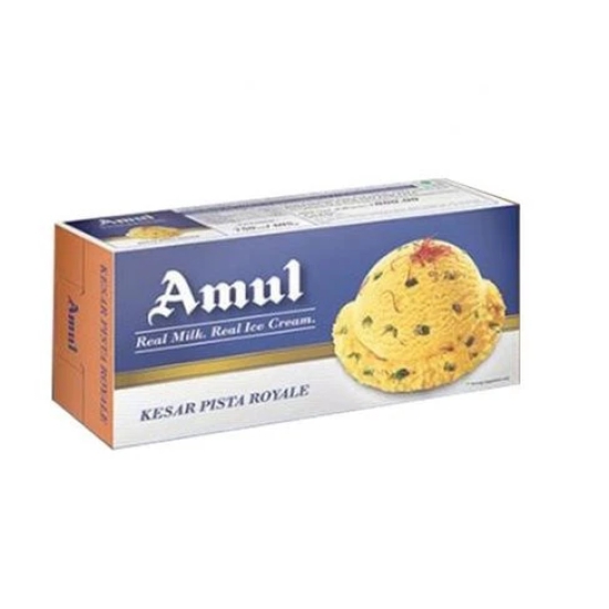 Amul Real Milk Ice Cream Kesar Pista, 750 Ml