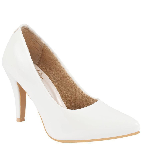 Shoetopia - White Women''s Pumps Heels - None