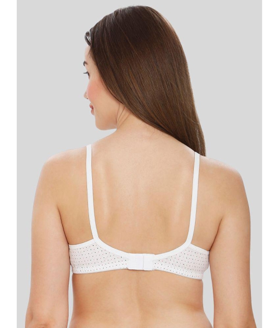 ILRASO - White Cotton Blend Non Padded Women's T-Shirt Bra ( Pack of 1 ) - None