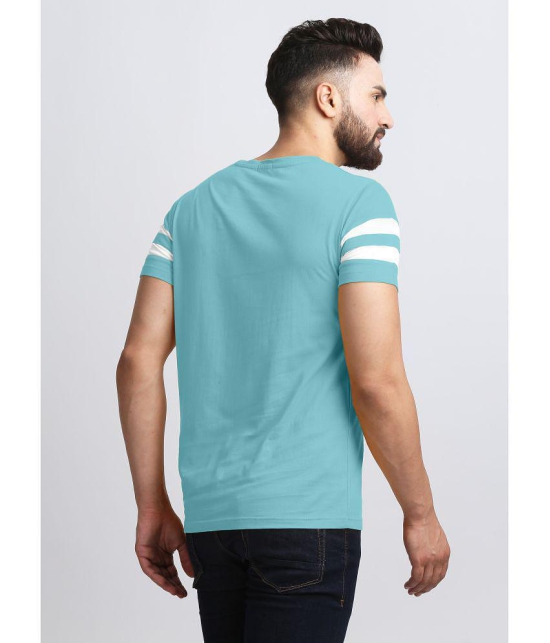 AUSK - Teal Cotton Blend Regular Fit Mens T-Shirt ( Pack of 2 ) - None