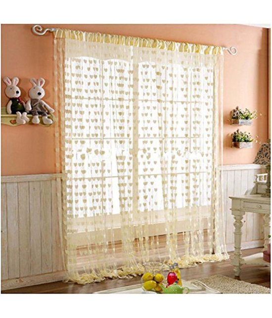 PINDIA Single Door Heart String Curtain - Cream