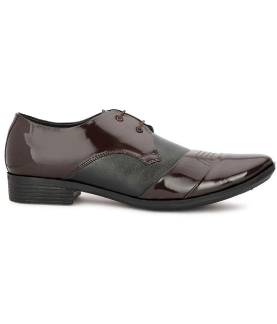 Buxton Brown Mens Oxford Formal Shoes - None