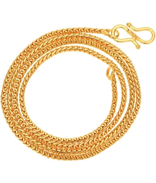 AanyaCentric Combo of 4 Gold Plated 22inches Long Fashion Chain - None