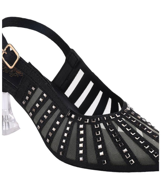 Shoetopia - Black Women''s Sandal Heels - None