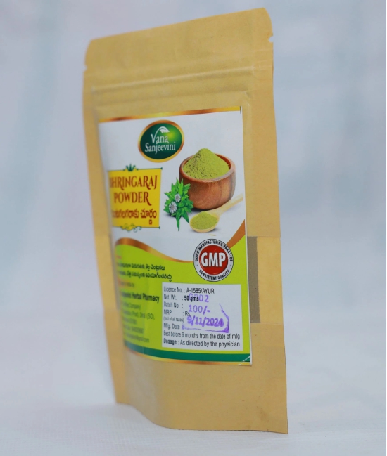 Vana Sanjeevini Herbal Pharmacy - Bhringraj Powder, 50gm