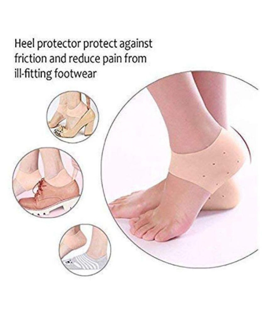 Silicone Gel Heel Pad Socks for Pain Relief for Men and Women - None