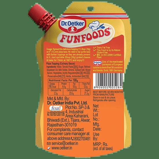 Fun Food Funfood Italian Pizza Topping, 100 Gm