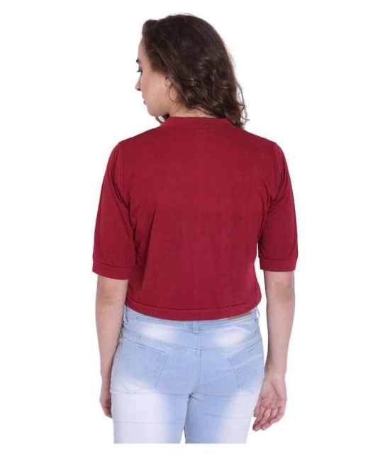 Affair Cotton Shrugs - Maroon - XL