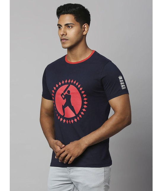 FanCode - Navy Blue Cotton Regular Fit Men's Sports T-Shirt ( Pack of 1 ) - None