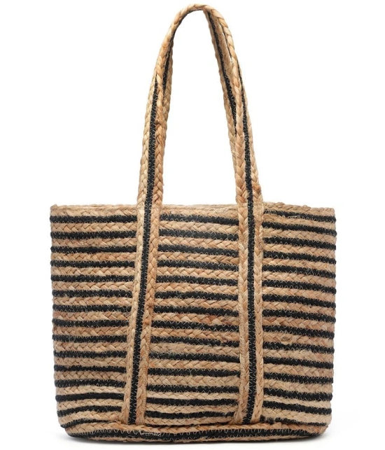 Anekaant Beige Jute Tote Bag - Beige