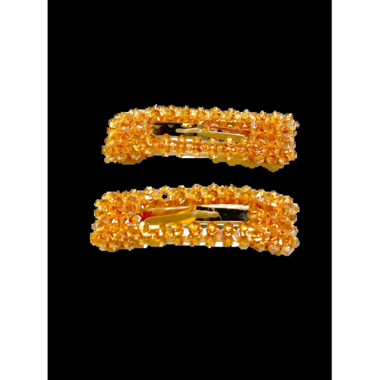 Flaunt Your Style - Rectangular Crystal Tic Tacs-Apricot Orange