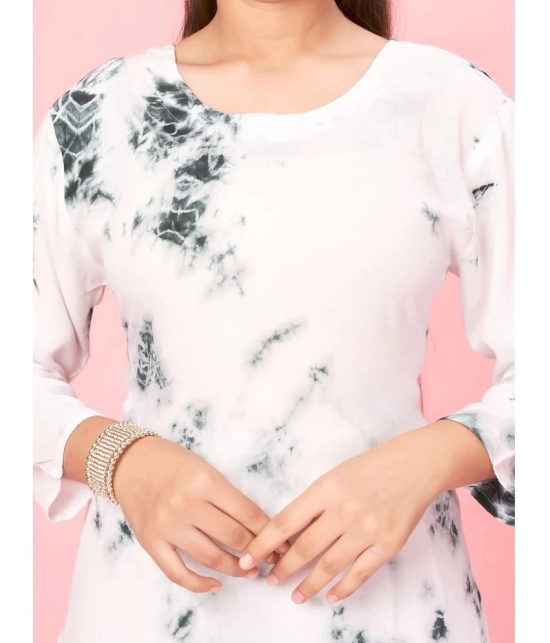 Aarika White Cotton Girls Kurti ( Pack of 1 ) - None