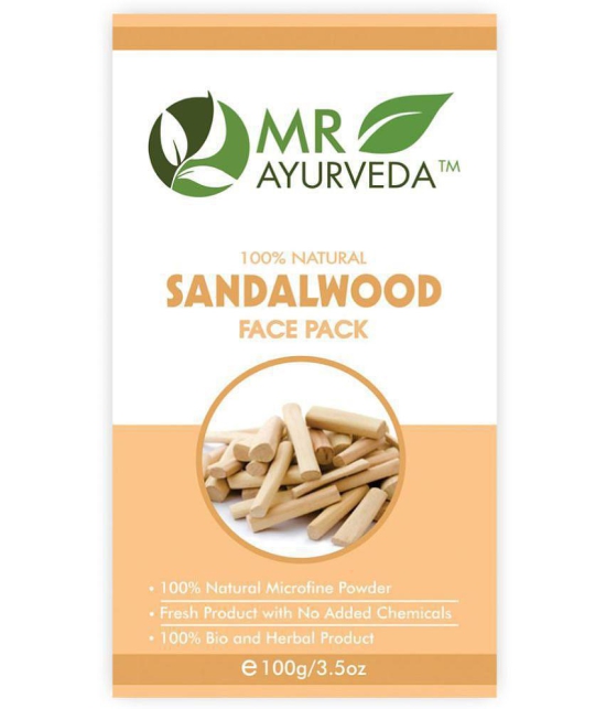 MR Ayurveda Aloe Vera Gel & Sandalwood Face Pack Powder Moisturizer 200 gm Pack of 2