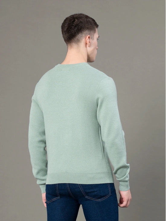 RedTape Round Neck Solid Sweater for Men | Essential Comfort for Every Day