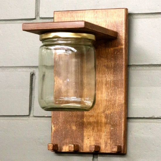 Wall Key Holder-With Planter Jar