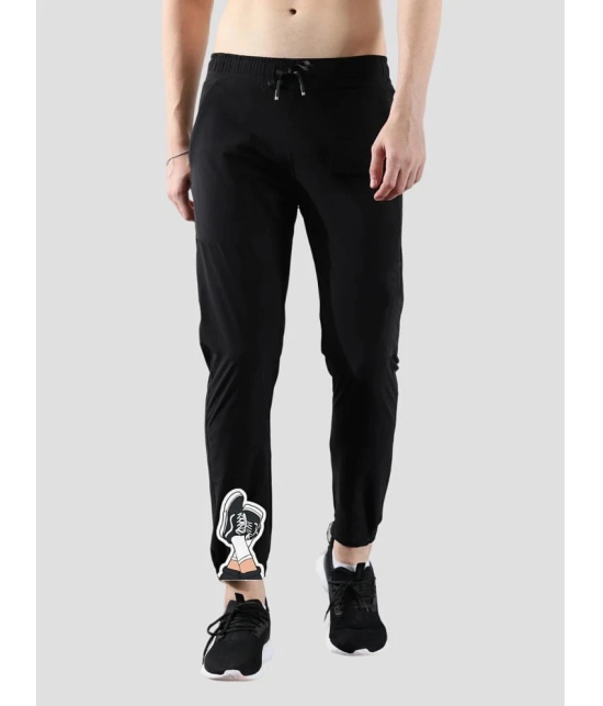 AKTIF Black Lycra Mens Trackpants ( Pack of 1 ) - None