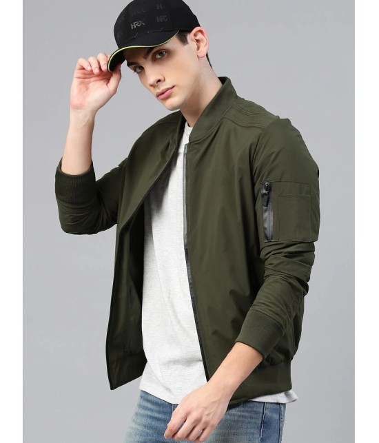 ADORATE Polyester Mens Casual Jacket - Olive ( Pack of 1 ) - None