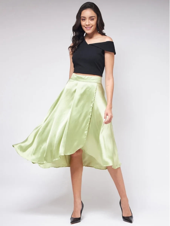 One Shoulder Crop Top With Flared Skirt S