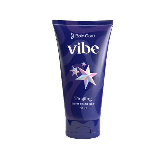 Bold Care Vibe Tingling - Natural Personal Lubricant for Men and Women - Water Based Lube - Skin Friendly, Silicone and Paraben Free - No Side Effects - 100 ml