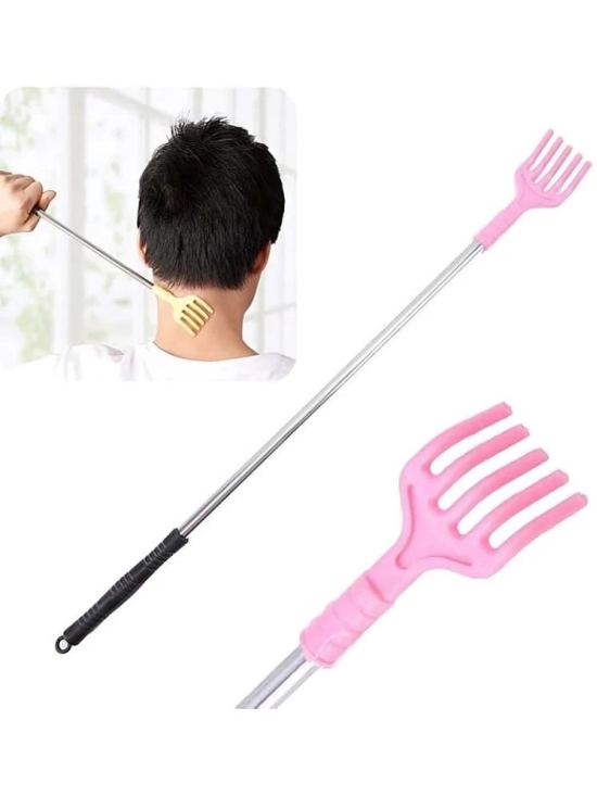 Adjustable Portable Foldable Extendable Back Scratcher, Metal Stainless Hand Stick Tool (Pack of 1)