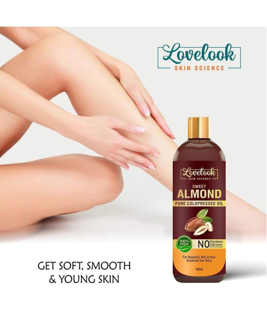 Lovelook Sweet Almond Oil for Hair & Skin 100 mL