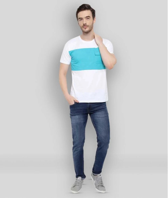 Glito - White Cotton Regular Fit Mens T-Shirt ( Pack of 1 ) - None