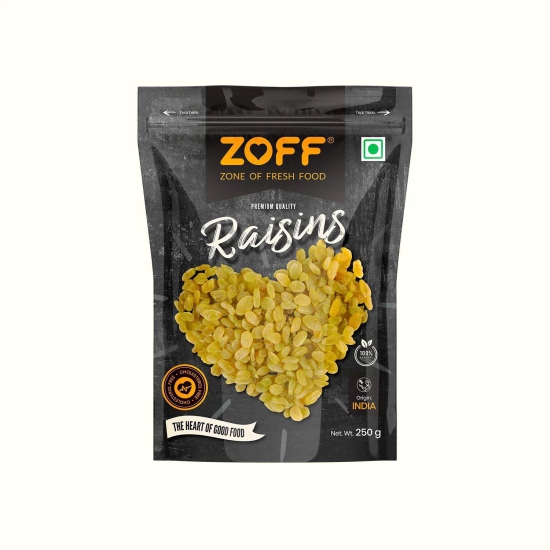 Zoff Green Raisins  Net weight -250g