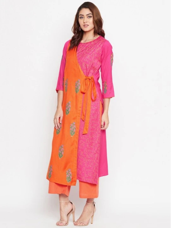 Women Pink Ethnic Motifs Printed Kurta