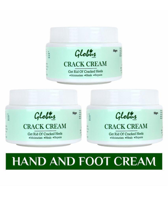 Globus Naturals Hand, Crack Heels & Foot Cream ( 50 g ) Pack of 3