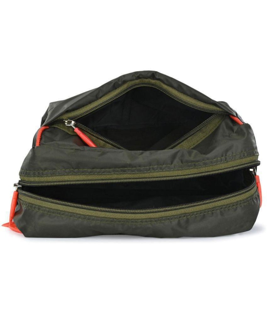 ShoeRise Green Solid Messenger Bag - Green